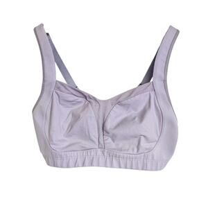 Lululemon Light Gray Purple Ta Ta Tamer Sports Bra Size 36D